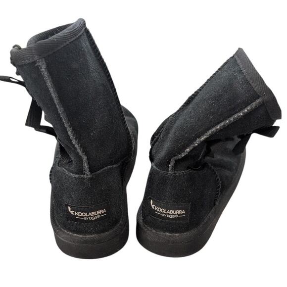 UGG Kids Victoria Tall Boots Big Kid Size 3 Black Koolaburra by UGG EUC - Picture 3 of 4